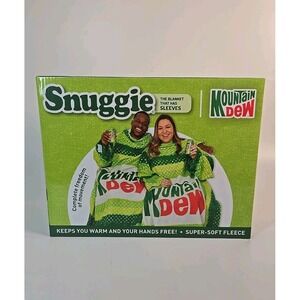 Mountain Dew Snuggie Super-Soft Fleece Blanket With Sleeves 71" x 54"